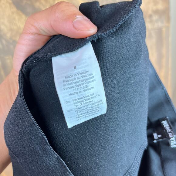 J Crew Womens Pants Black Ankle Cropped Mercantile Side Zip Leggings Stretch 8 - Picture 5 of 11